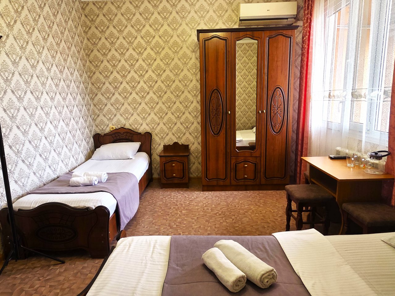 Трехместный (Стандарт 3-х местный с балконом), Отель Натали