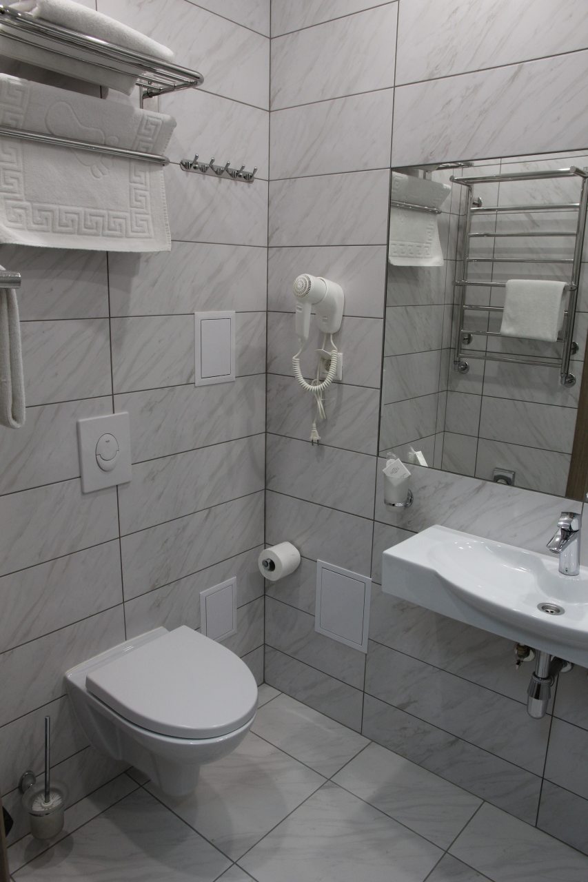 Вид ванной комнаты.