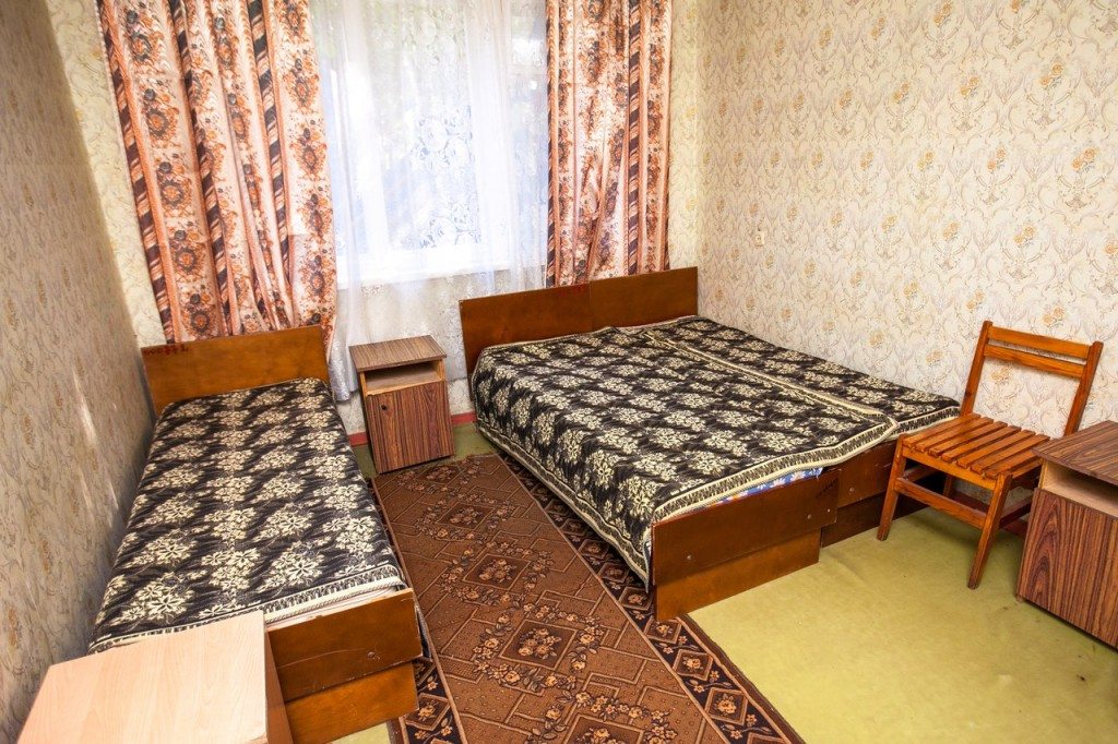 Двухместный (Бюджетный с 2 отдельными кроватями) базы отдыха Зелёная долина, Липецк