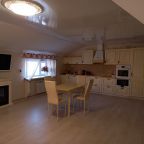 Комната-студия (зона кухни и обеденная зона)