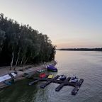 Песчаный пляж на Истринском вдохранилище