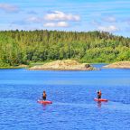 Частная пляжная зона, Глэмпинг Ladoga Fjord