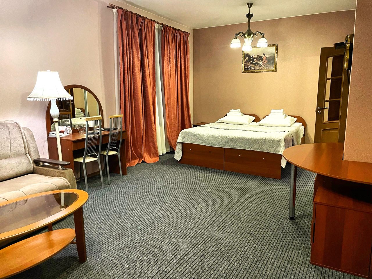 Апартаменты с кухней гостевой дом Домик Охотника, Токсово