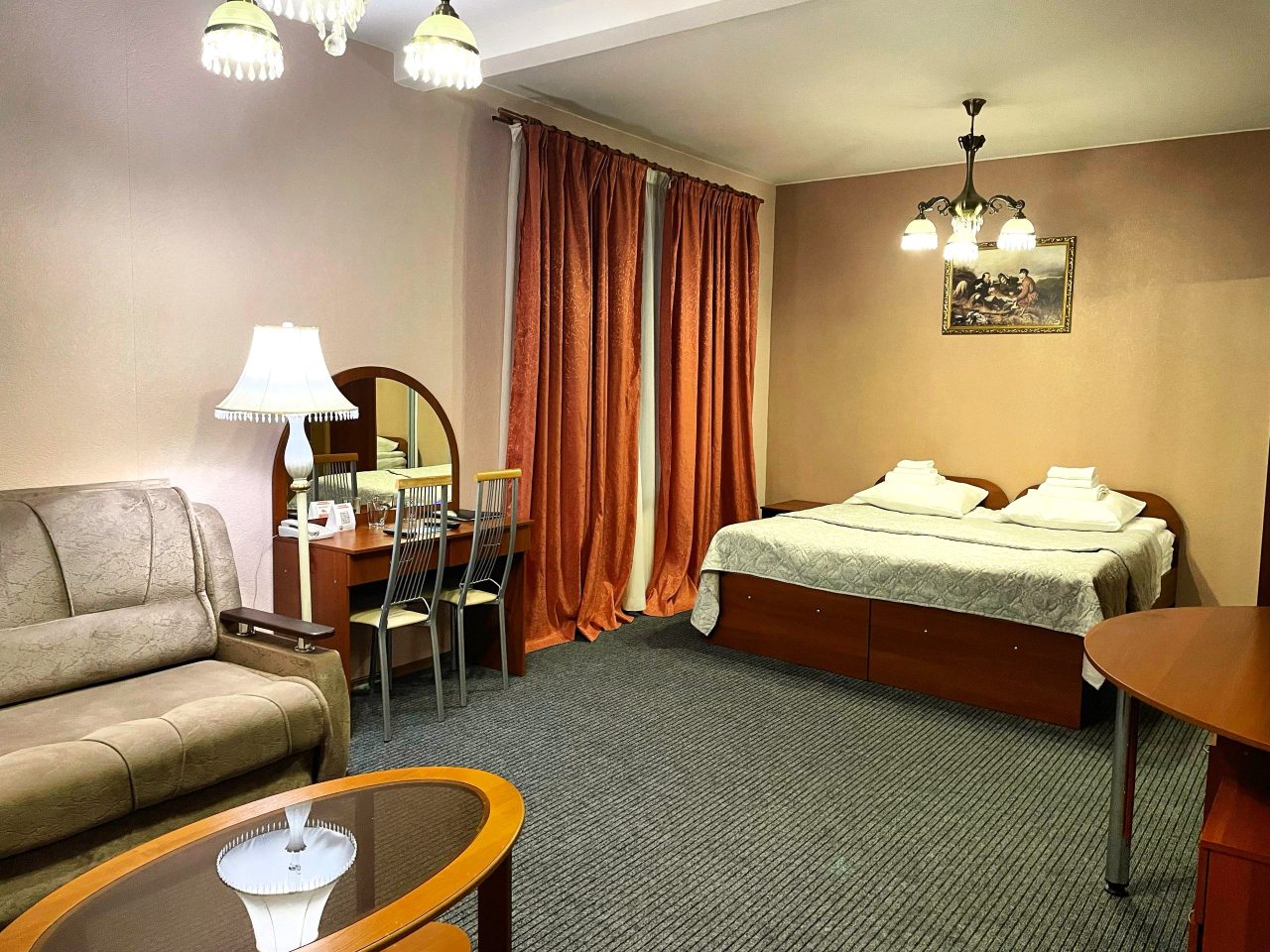 Апартаменты с кухней гостевой дом Домик Охотника, Токсово