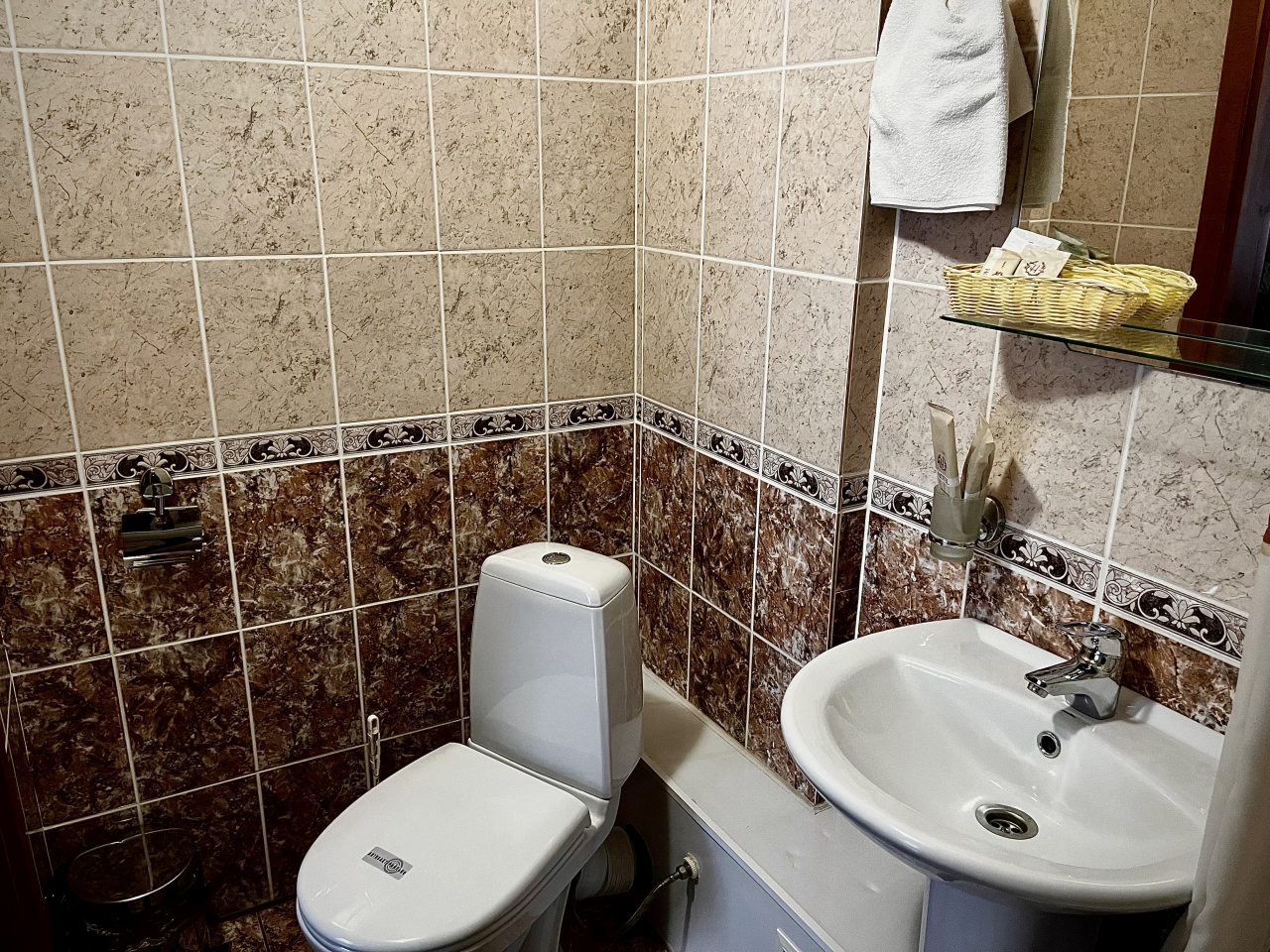 Санузел в  ванной комнате