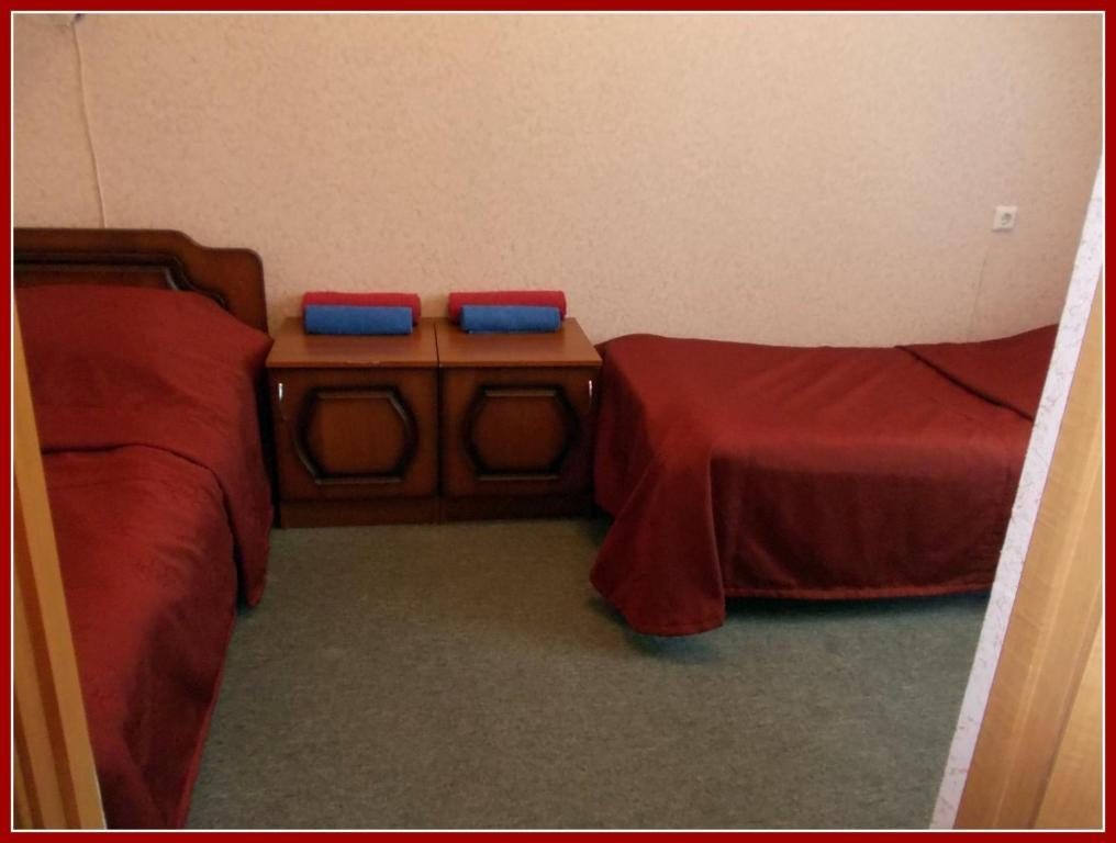 Двухместный (Улучшенный двухместный номер с 2 отдельными кроватями и видом на город) гостиницы Новый Континент, Новочебоксарск