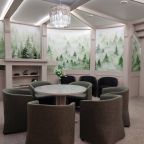 Зона отдыха средней сауны