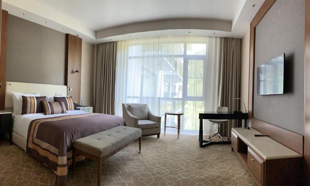 Двухместный (Двухместный номер эконом-класса с 1 кроватью или 2 отдельными кроватями) отеля Риксос Боржоми