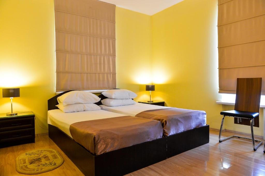 Двухместный (Двухместный номер с 1 кроватью или 2 отдельными кроватями, вид на город) отеля Имерети, Цхалтубо