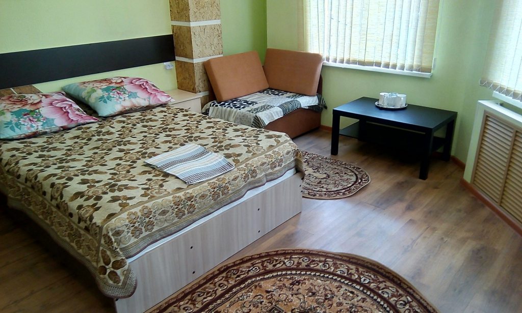 Одноместный (Эконом с двуспальной кроватью) мини-отеля Филин и Сова, Владивосток