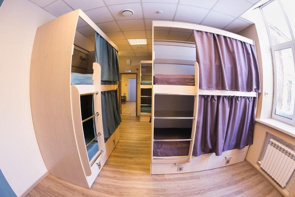 Номер (Спальное место на двухъярусной кровати в общем номере для мужчин) хостела Авача, Петропавловск-Камчатский