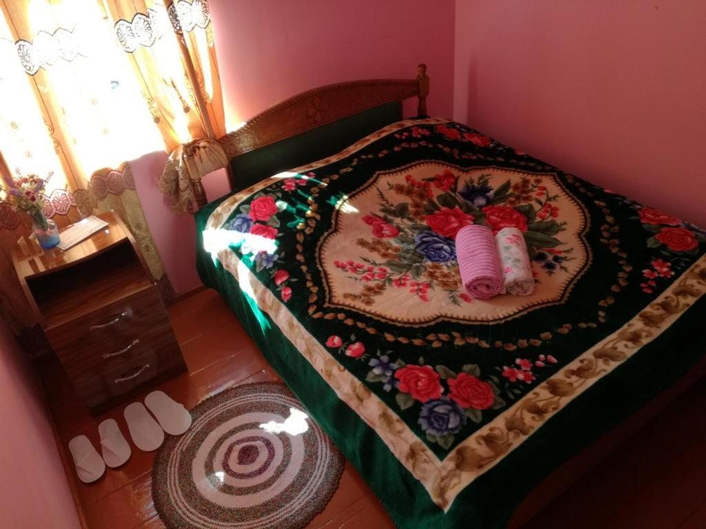 Двухместный (Двухместный номер с 1 кроватью и общей ванной комнатой) гостевого дома Айлама, Ушгули