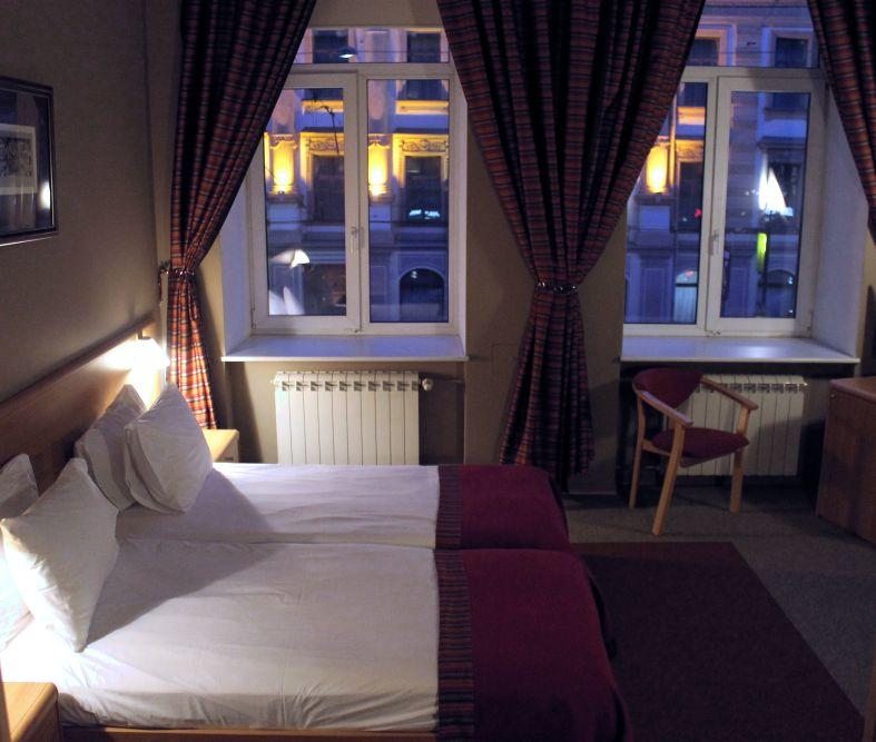 Двухместный (Стандарт двухместный с отдельными кроватями) мини-отеля Эгоист, Санкт-Петербург