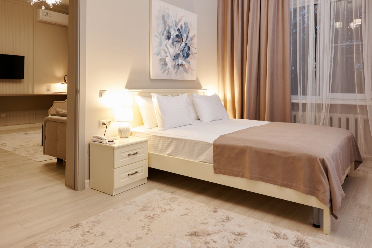 Спальня в номере категории «люкс»