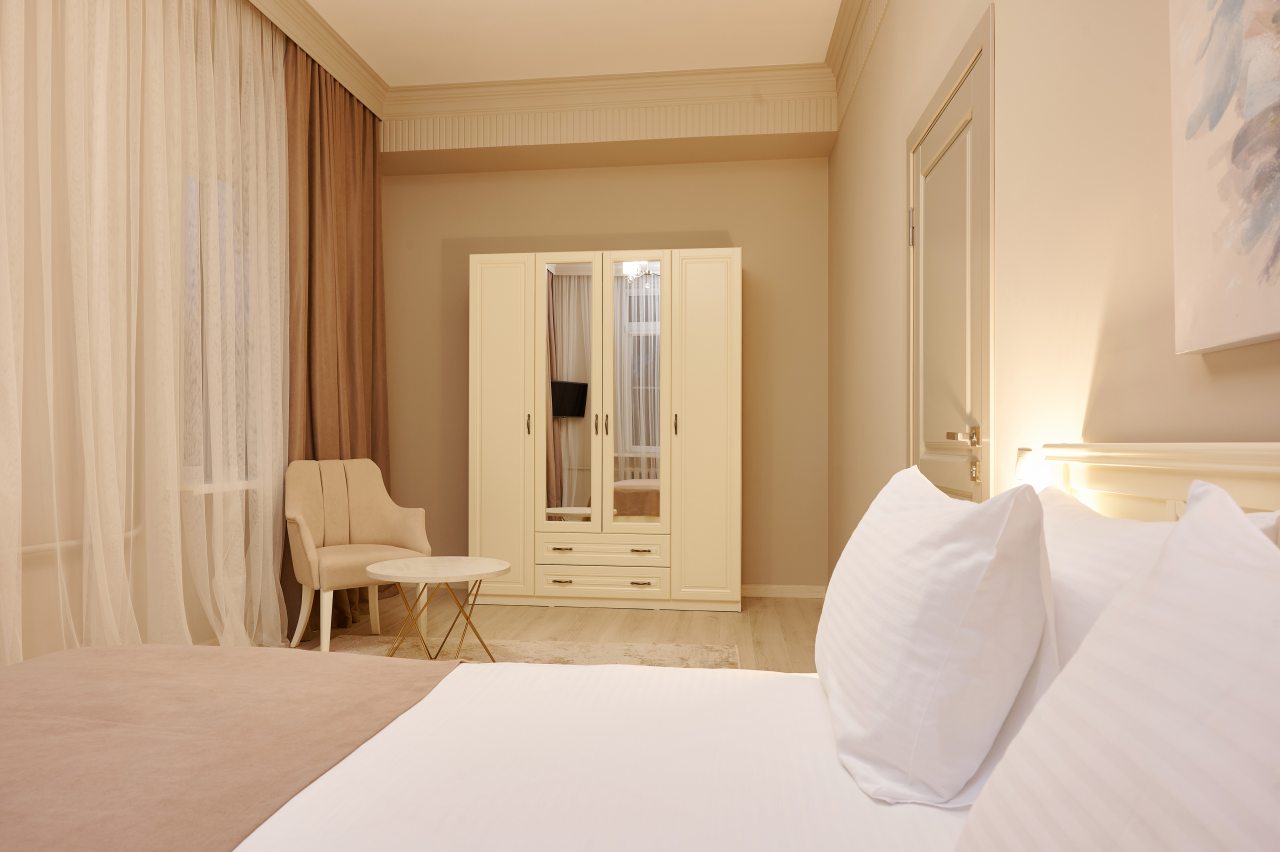 Спальня в номере категории «люкс»