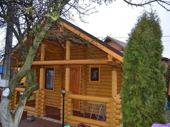Отдельный двухместный деревянный дом с собственной ванной комнатой.. Гостевой дом Элиза Заркау