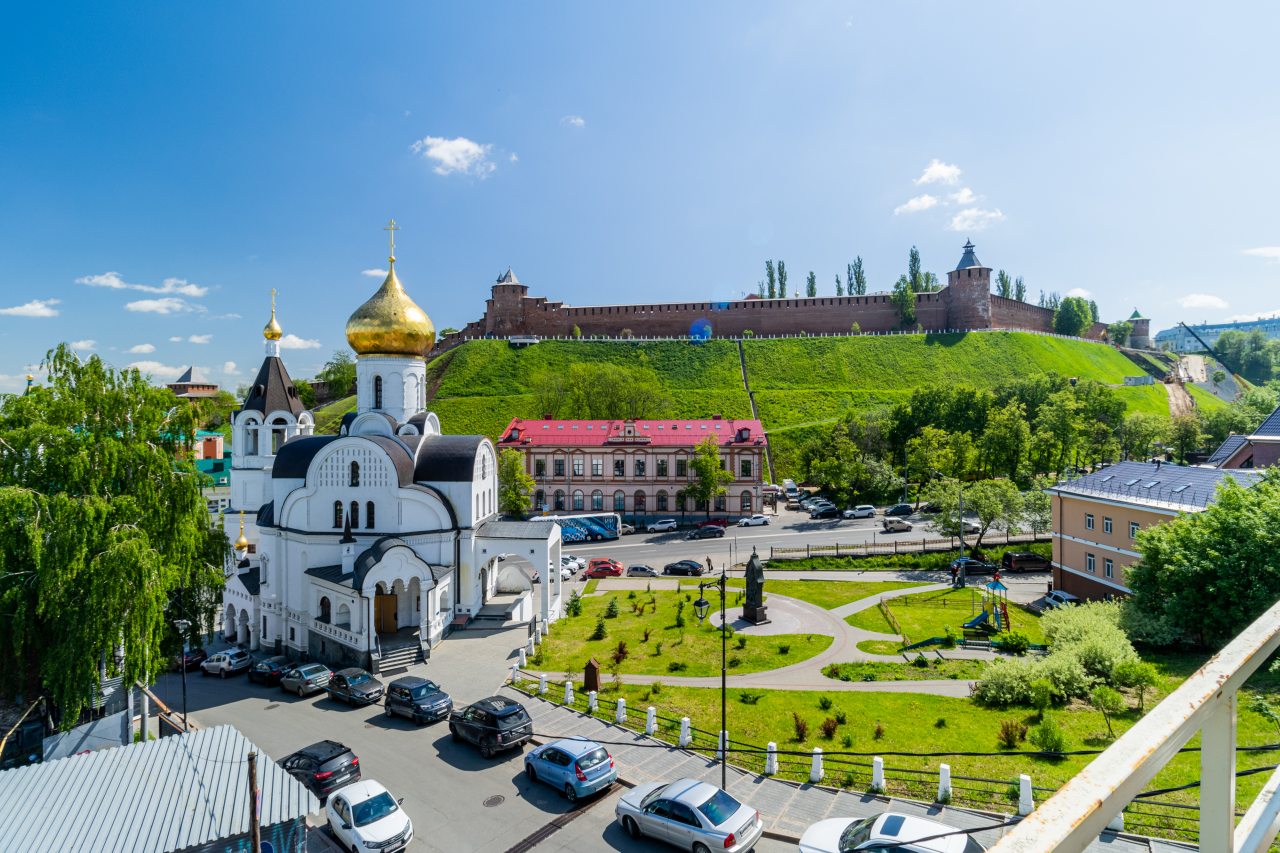 Вид на Кремль, Гостиница Багет