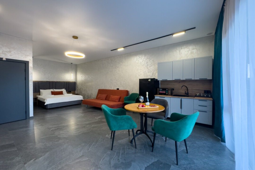 Апартаменты (Однокомнатный Люкс Апарт с террасой), Отель Eco Life