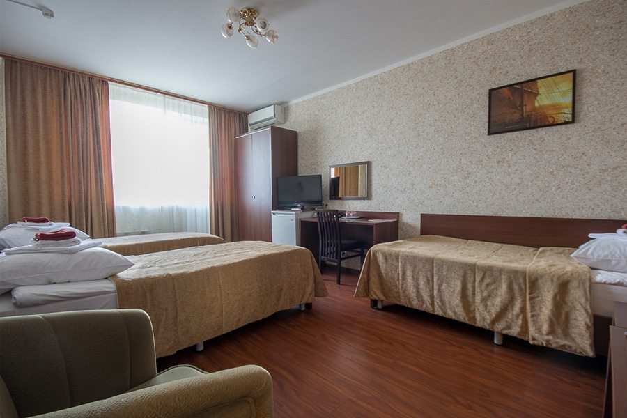 Трехместный (Стандарт трехместный ( в блоке)) гостиницы Изумруд Север, Москва