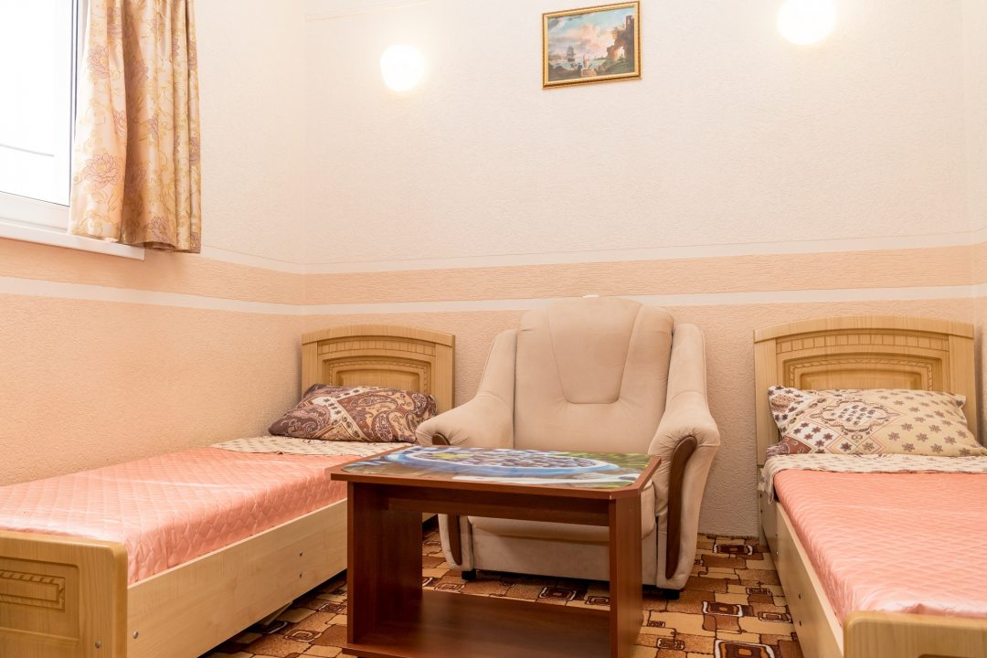 Двухместный (Двухместный номер с 1 кроватью или 2 отдельными кроватями и общей ванной комнатой) гостевого дома Ника на Новороссийской, Анапа
