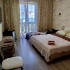 в номере: холодильник, телевизор, кондиционер, душ и туалет