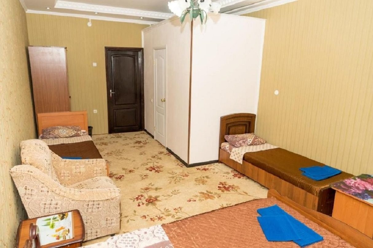 в номере: холодильник, телевизор, кондиционер, душ и туалет