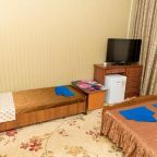 в номере: холодильник, телевизор, кондиционер, душ и туалет