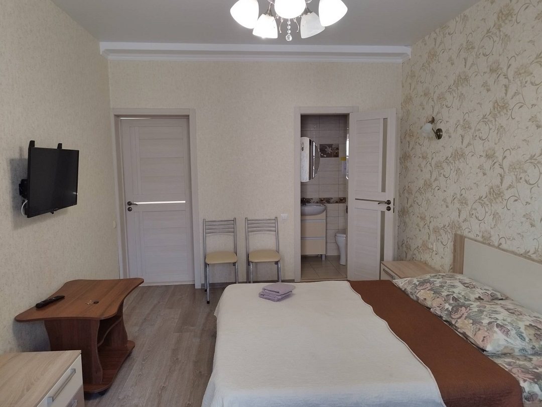 в номере: холодильник, телевизор, кондиционер, душ и туалет