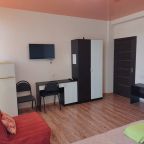 в номере: холодильник, телевизор, кондиционер, душ и туалет