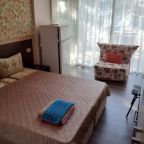 в номере: холодильник, телевизор, кондиционер, душ и туалет