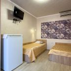 в номере: холодильник, телевизор, кондиционер, душ и туалет