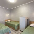 в номере: холодильник, телевизор, кондиционер, душ и туалет