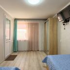 в номере: холодильник, телевизор, кондиционер, душ и туалет