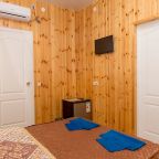 в номере: холодильник, телевизор, кондиционер, душ и туалет