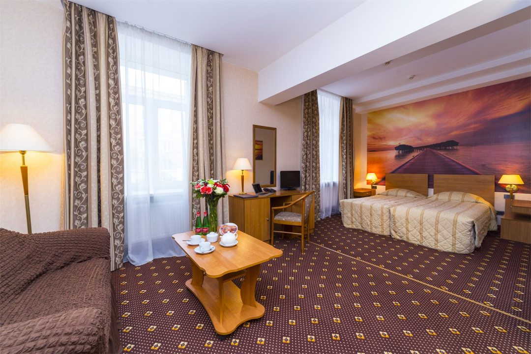 Двухместный (Стандарт двухместный с 2 раздельными кроватями) отеля Оксана, Москва
