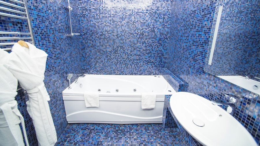 ванная комната DeLux второй этаж. Отель Blues