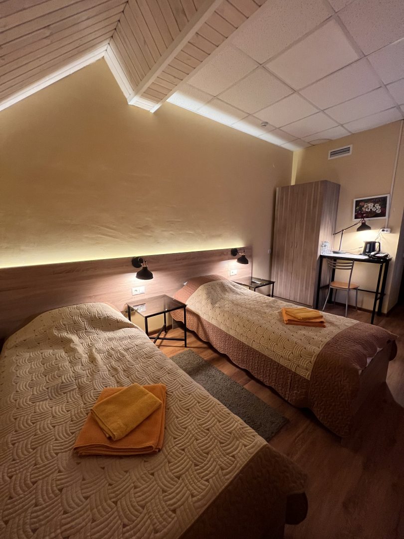 Двухместный (Двухместный номер с 2 отдельными кроватями) гостиницы За Околицей, Михнево