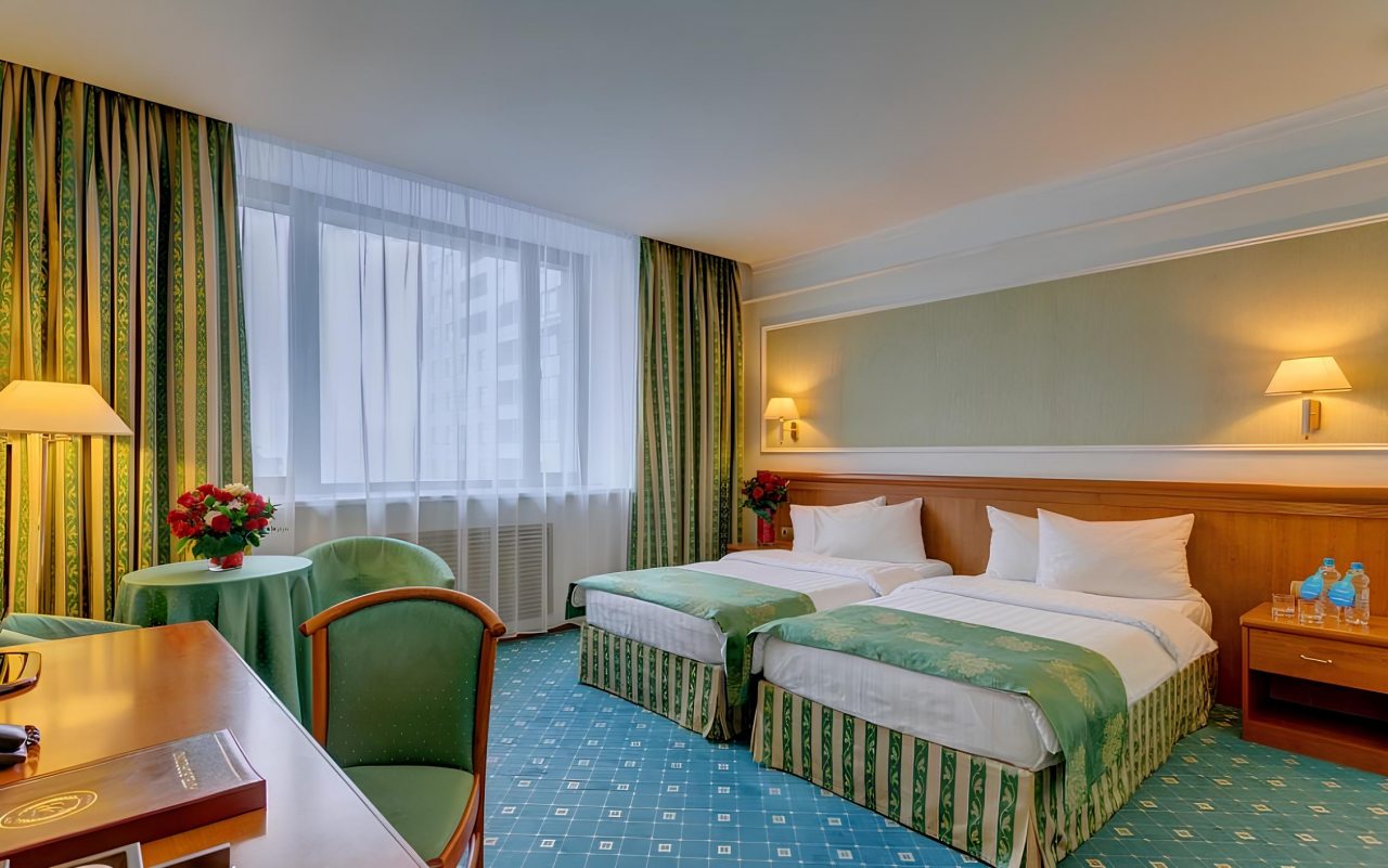 Двухместный (Стандартный двухместный номер с 2 отдельными кроватями) гостиницы Альянс Бородино, Москва