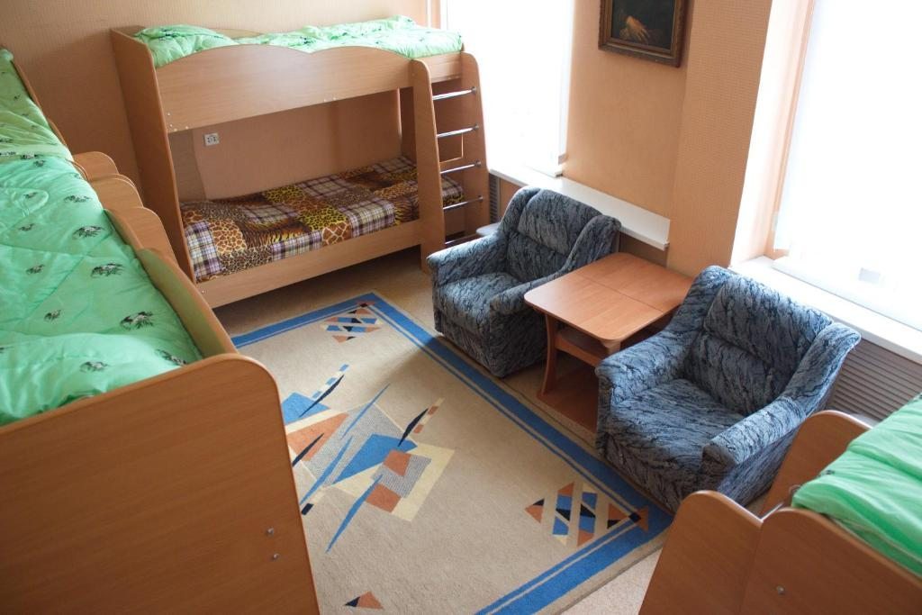 Номер (Спальное место на двухъярусной кровати в общем номере для мужчин и женщин) хостела Кунгур