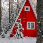 Дом (Коттедж с террасой на озеро и общей манагальной зоной), База отдыха GREENVALD Парк Скандинавия