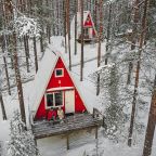 Дом (Коттедж с террасой на озеро и общей манагальной зоной), База отдыха GREENVALD Парк Скандинавия