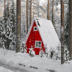 Дом (Коттедж с террасой на озеро и общей манагальной зоной), База отдыха GREENVALD Парк Скандинавия