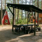 Дом (Коттедж с террасой на озеро и общей манагальной зоной), База отдыха GREENVALD Парк Скандинавия