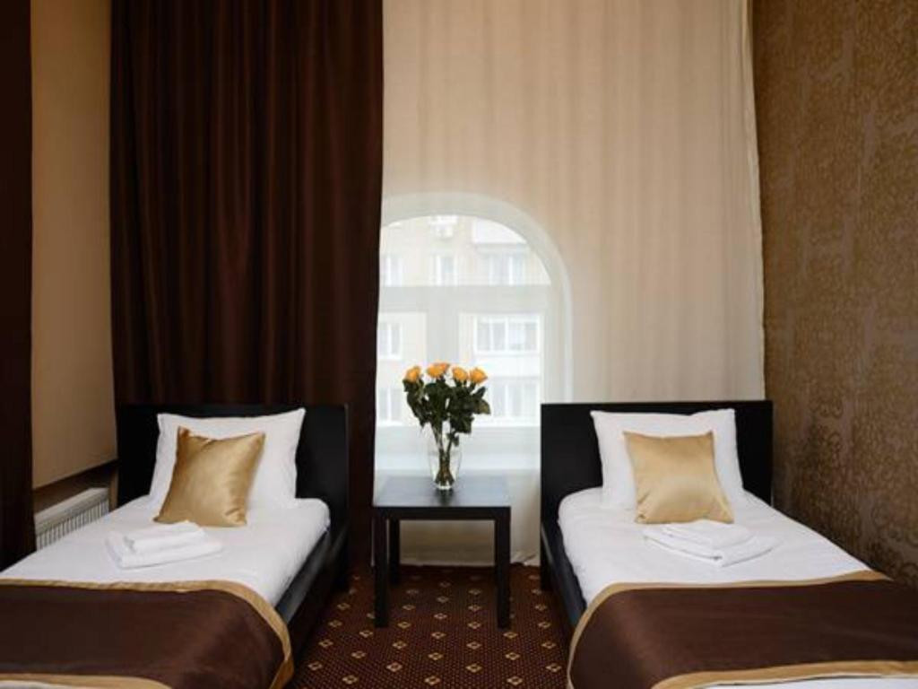 Двухместный (Twin, С общей ванной комнатой) гостевых комнат Апельсин на Парке Победы, Москва