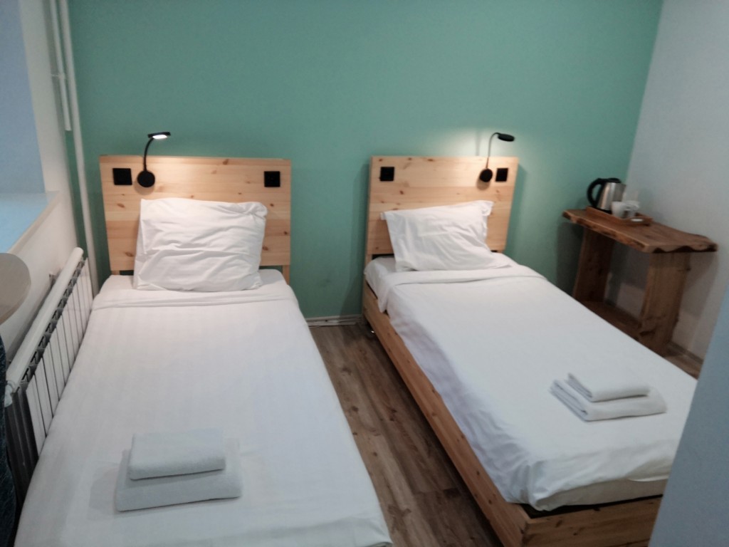 Двухместный (Стандартный с двумя отдельными кроватями 12,13,24,33) гостевого дома Wood Design Hotel, Москва