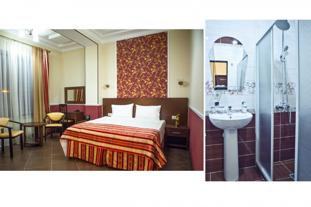Двухместный (Стандарт  двухспальная кровать) гостиницы Art Hotel на Фридриха Энгельса, Ессентуки