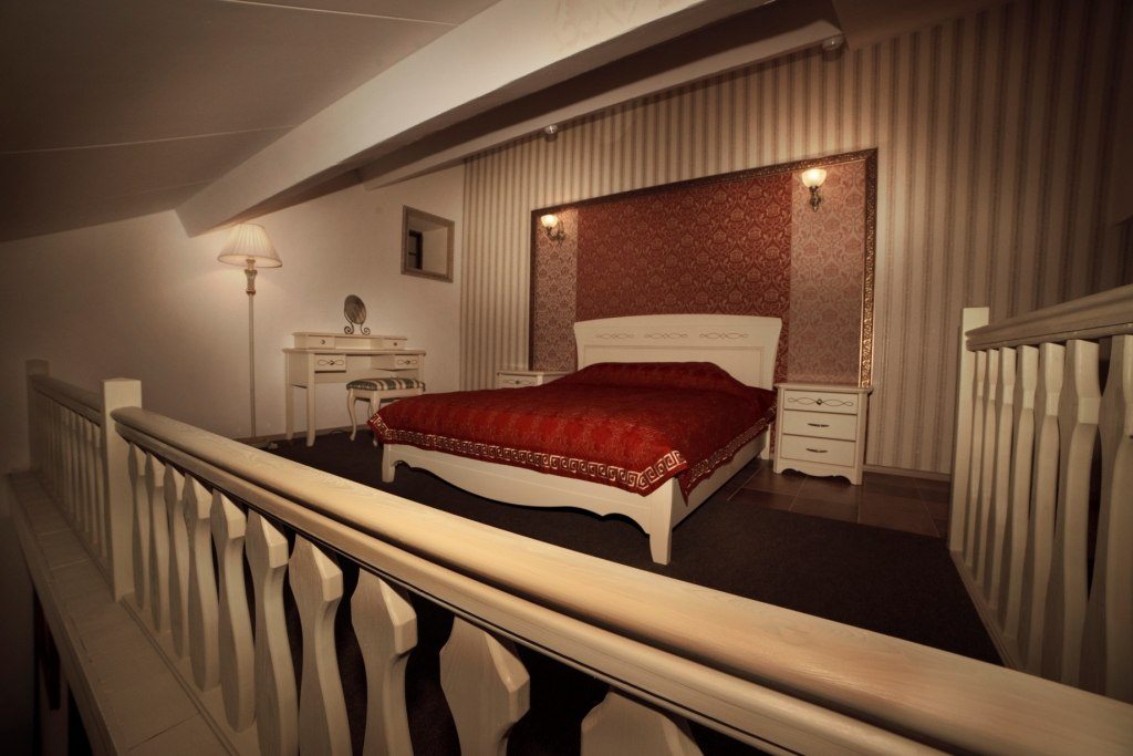 De Luxe (Двухэтажный с двуспальной кроватью) гостиницы Остров-Парк