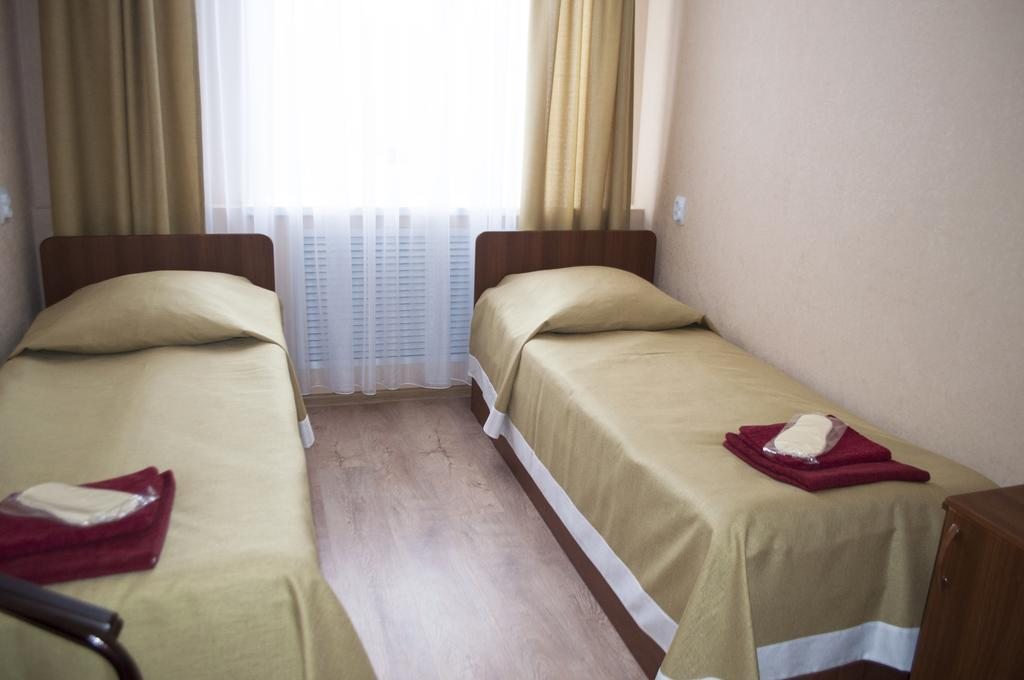 Двухместный (Двухместный номер эконом-класса с 2 отдельными кроватями) отеля Колесо, Каменка