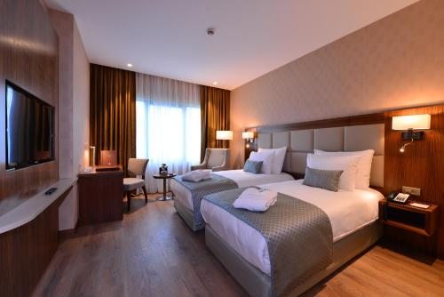 Двухместный (Двухместный номер с 1 кроватью или 2 отдельными кроватями) отеля Clarion Istanbul Mahmutbey, Стамбул