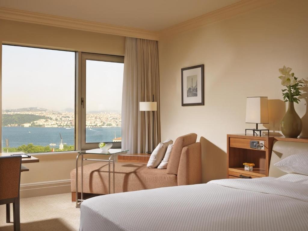 Трехместный (Номер с 1 кроватью размера king-size и видом на море) отеля Grand Hyatt Istanbul, Стамбул